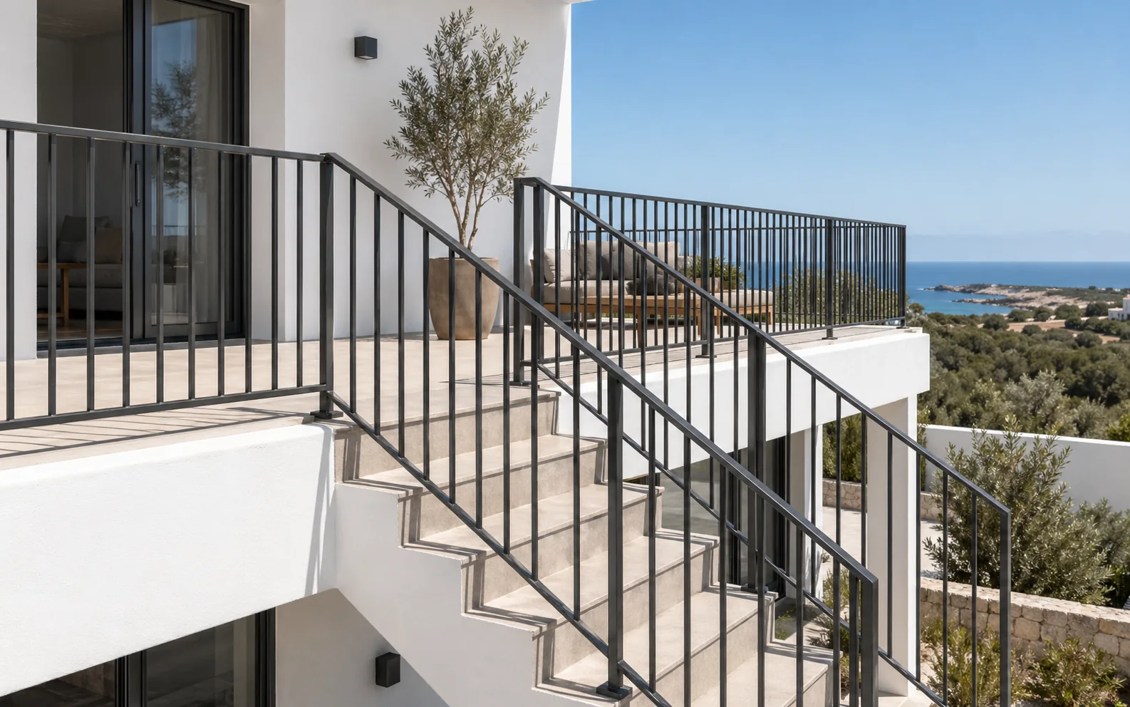 Barandillas metálicas en Menorca