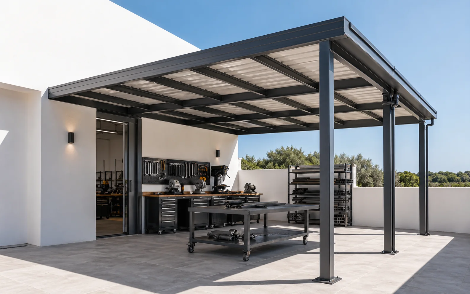 Cubiertas metálicas en Menorca