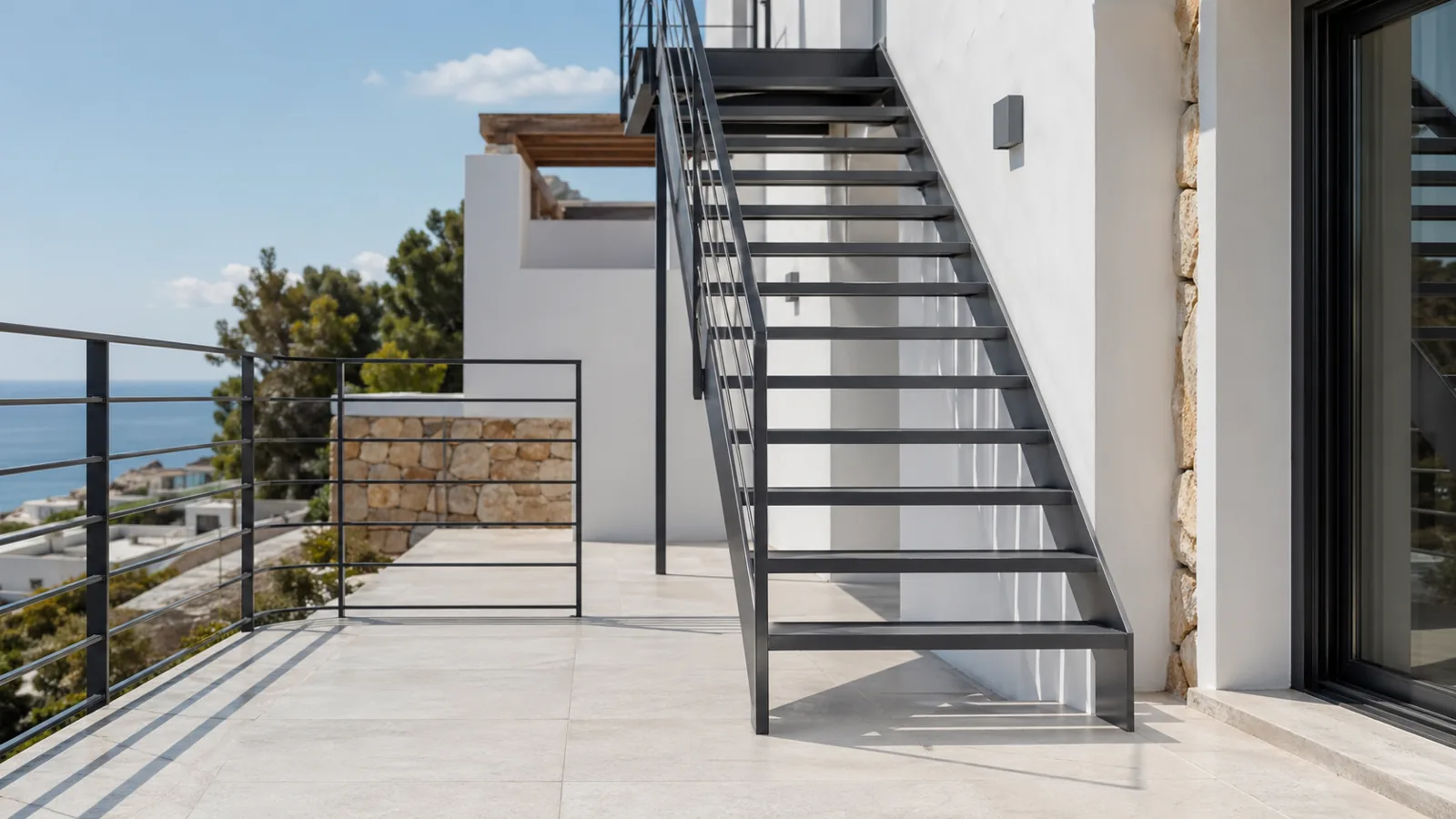 Mantenimiento de barandillas metálicas exteriores en Menorca